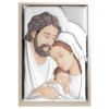 Sacra Famiglia Atelier In Argento 925 E Dettagli In Ceramica