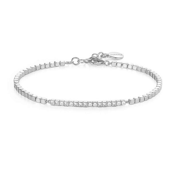 Bracciale Donna Rosato In Argento 925 E Cubic Zirconia 3 - Verre Gioielli Bracciale Donna Rosato In Argento 925 E Cubic Zirconia