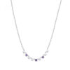 Collana Donna Rosato In Argento 925 E Cubic Zirconia Tanzanite