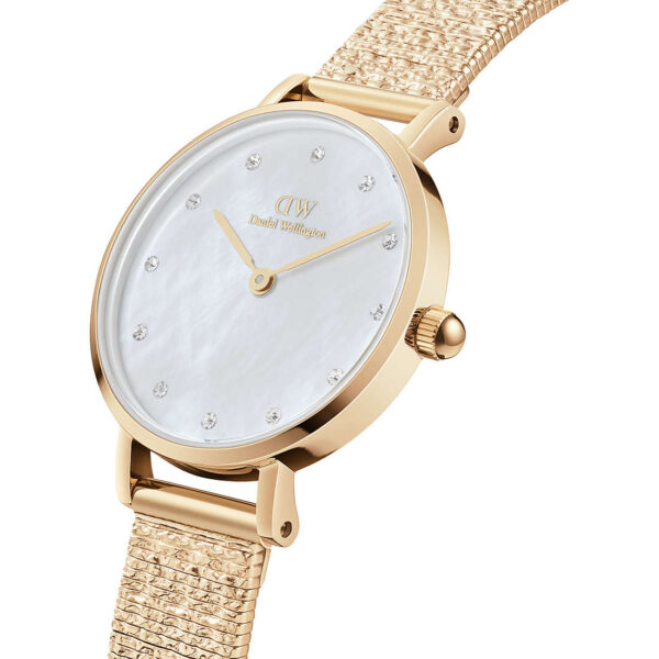 Orologio Donna Daniel Wellington Petite Lumine Pressed Piano In Acciaio Dorato 1 Verre Gioielli - l'istituzione del gioiello