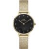 Orologio Donna Daniel Wellington Petite Lumine Pressed Piano In Acciaio Dorato