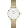 Orologio Donna Daniel Wellington Petite Lumine Pressed Mesh In Acciaio Dorato