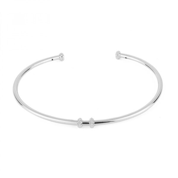 Bracciale Rigido Donna Rosato In Argento 925 3 - Verre Gioielli Bracciale Rigido Donna Rosato In Argento 925