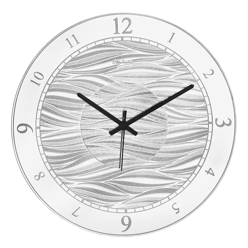 Eurotime Orologio Da Parete Per Bambini 82210-07 - Quarzo, 25 Cm, Quadrante Con Cavalli, Argento, Silenzioso