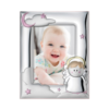 Cornice Portafoto Atelier Baby Rosa In Argento 925 Con Orsetto