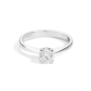 Anello Donna Solitario Recarlo Maria Teresa In Oro Bianco 18 Kt E Diamanti 0.07 Ct