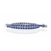 Bracciale Tennis Unisex Recarlo In Oro Bianco 18 Kt E Zaffiri 0.86 Ct