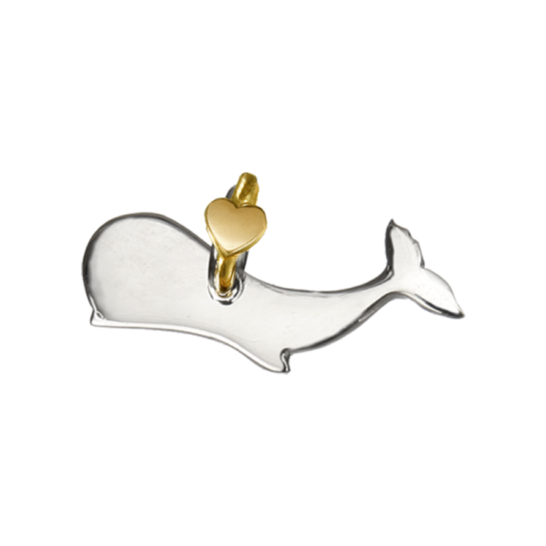 Charm Dodo Mariani Capodoglio In Argento 925 E Contromaglia in Oro Giallo 9 Kt