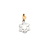 Charm Dodo Mariani In Oro 9 Kt E Argento 925 Fiocco Di Neve