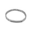 Bracciale Uomo Boccadamo Man In Acciaio Con Piastra Centrale 2 - Verre Gioielli Bracciale Uomo Boccadamo Man In Acciaio Con Piastra Centrale
