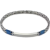 Bracciale Uomo Boccadamo Man In Acciaio Con Piastra Centrale