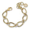 Bracciale Donna Boccadamo A Catena Groumette In Bronzo Dorato E Argentato 1 - Verre Gioielli Bracciale Donna Boccadamo A Catena Groumette In Bronzo Dorato E Argentato