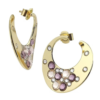 Orecchini Donna Boccadamo In Bronzo Dorato E Cristalli