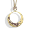 Collana Donna Boccadamo In Bronzo Dorato Doppio Filo Con Pendente E Zirconi Multicolor 2 - Verre Gioielli Collana Donna Boccadamo In Bronzo Dorato Doppio Filo Con Pendente E Zirconi Multicolor