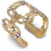 Anello Donna Boccadamo In Bronzo Dorato E Cristalli Bianchi 2 - Verre Gioielli Anello Donna Boccadamo In Bronzo Dorato E Cristalli Bianchi