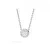 Collana Donna Punto Luce Recarlo Anniversary In Oro Bianco 18 Kt E Diamanti 0.341 Ct