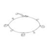 Cavigliera Donna Brosway In Acciaio Con Charms Pendenti E Cristalli Swarovski