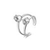 Anello Donna Brosway In Acciaio E Cristalli Bianchi