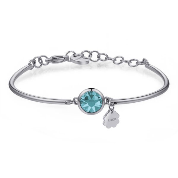 Bracciale Donna Brosway Semi Rigido In Acciaio Con Zircone Celeste