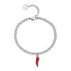 Bracciale Donna Brosway In Acciaio Con Cornetto Smaltato Rosso 4 - Verre Gioielli Bracciale Donna Brosway In Acciaio Con Cornetto Smaltato Rosso