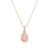 Collana Donna Amen In Argento 925 Rosato Con Creek Stone A Goccia E Zirconi Champagne
