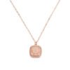 Collana Donna Amen In Argento 925 Rosato Con Creek Stone Quadrata E Zirconi Champagne 1 - Verre Gioielli Collana Donna Amen In Argento 925 Rosato Con Creek Stone Quadrata E Zirconi Champagne