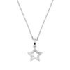 Collana Donna Amen In Argento 925 Con Stella E Zirconi Bianchi
