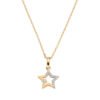 Collana Donna Amen In Argento 925 Dorato Con Stella E Zirconi Bianchi