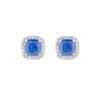 Orecchini Donna Amen In Argento 925 Con Creek Stone Blu Quadrata E Zirconi Bianchi 2 - Verre Gioielli Orecchini Donna Amen In Argento 925 Con Creek Stone Blu Quadrata E Zirconi Bianchi
