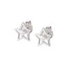 Orecchini Donna Amen In Argento 925 Con Stella E Zircone Bianco A Cuore 1 - Verre Gioielli Orecchini Donna Amen In Argento 925 Con Stella E Zircone Bianco A Cuore