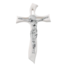 Crocifisso Stilizzato Moda Argenti In Argento 925 E Legno Bianco
