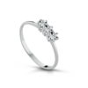 Anello Donna Trilogy Pg Gioielli In Oro Bianco 18 Kt E Diamanti 0.03 Ct 2 - Verre Gioielli Anello Donna Trilogy Pg Gioielli In Oro Bianco 18 Kt E Diamanti 0.03 Ct