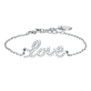 Bracciale Donna Luca Barra In Acciaio Con Scritta Love E Cristalli Bianchi 1 - Verre Gioielli Bracciale Donna Luca Barra In Acciaio Con Scritta Love E Cristalli Bianchi