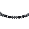 Bracciale Uomo Luca Barra Con Ematite Grigia E Pietre Nere E Elementi In Acciaio 5 - Verre Gioielli Bracciale Uomo Luca Barra Con Ematite Grigia E Pietre Nere E Elementi In Acciaio 1 Verre Gioielli - l'istituzione del gioiello