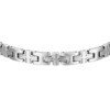 Bracciale Uomo Luca Barra In Acciaio Con Maglia A Croce 2 Verre Gioielli - l'istituzione del gioiello