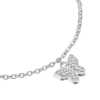 Bracciale Donna Luca Barra In Acciaio Con Farfalla E Cristalli Bianchi 1 Verre Gioielli - l'istituzione del gioiello