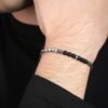 Bracciale Uomo Luca Barra In Acciaio Con Ematite Silver E Pietre Nere 7 - Verre Gioielli Bracciale Uomo Luca Barra In Acciaio Con Ematite Silver E Pietre Nere 3 Verre Gioielli - l'istituzione del gioiello