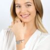 Bracciale Donna Luca Barra In Acciaio Il Meglio Deve Ancora Venire E Quadrifoglio 2 Verre Gioielli - l'istituzione del gioiello