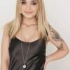 Collana Donna Chiama Angeli Luca Barra In Acciaio Con Charm A Quadrifoglio Rosato 2 Verre Gioielli - l'istituzione del gioiello