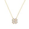 Collana Donna Amen In Argento 925 Dorato Con Quadrifoglio E Zirconi Bianchi 1 - Verre Gioielli Collana Donna Amen In Argento 925 Dorato Con Quadrifoglio E Zirconi Bianchi