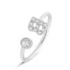 Anello Donna Stroili Regolabile Con Lettera B E Cubic Zirconia Bianchi 1 Verre Gioielli - l'istituzione del gioiello