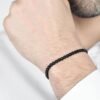 Bracciale Uomo Luca Barra Con Perle Nere 1 Verre Gioielli - l'istituzione del gioiello