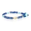 Bracciale Uomo Gerba Lab Ceramic Con Argento 925 E Ceramica Blu E Murrina