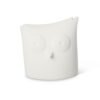 Scultura Lineasette Civetta In Gres Porcellanato Bianco