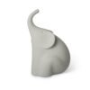 Scultura Lineasette Elefante Seduto In Gres Porcellanato Grigio 2 Verre Gioielli - l'istituzione del gioiello
