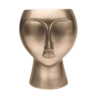 Vaso Scultura Ambienti Glamour Mocha In Ceramica Laccata Dorata