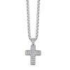 Collana Uomo Luca Barra In Acciaio Con Croce E Cristalli Bianchi 1 Verre Gioielli - l'istituzione del gioiello