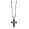Collana Uomo Luca Barra In Acciaio Con Croce E Cristalli Neri 5 - Verre Gioielli Collana Uomo Luca Barra In Acciaio Con Croce E Cristalli Neri 1 Verre Gioielli - l'istituzione del gioiello