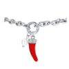 Bracciale Donna Luca Barra In Acciaio Con Cornetto Rosso E Perla Bianca 5 - Verre Gioielli Bracciale Donna Luca Barra In Acciaio Con Cornetto Rosso E Perla Bianca 1 Verre Gioielli - l'istituzione del gioiello