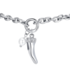 Bracciale Donna Luca Barra In Acciaio Con Cornetto E Perla Bianca 5 - Verre Gioielli Bracciale Donna Luca Barra In Acciaio Con Cornetto E Perla Bianca 1 Verre Gioielli - l'istituzione del gioiello